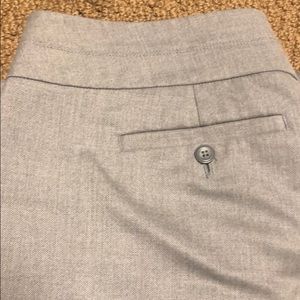 Ann Taylor Loft light grey trousers / slacks